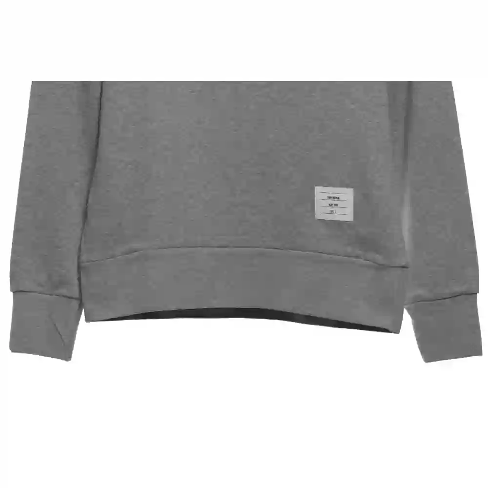 Thom Browne Classic Back Digital Print Hoodie Dark Grey
