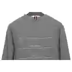 Thom Browne Classic Back Digital Print Hoodie Dark Grey