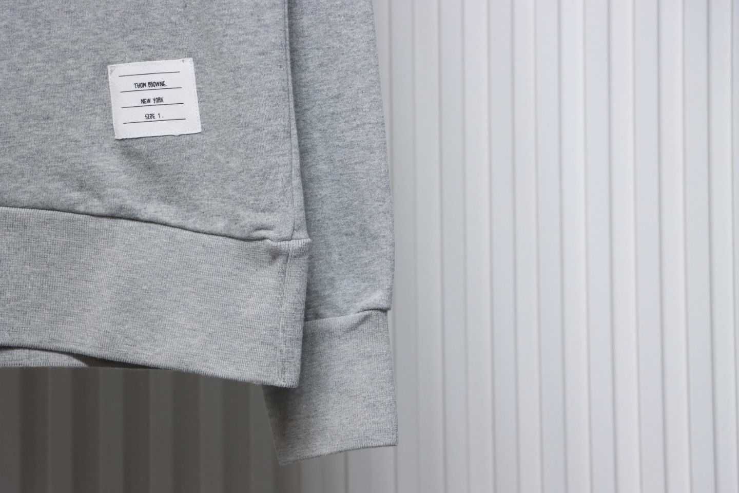 Thom Browne Classic Back Digital Print Hoodie Grey