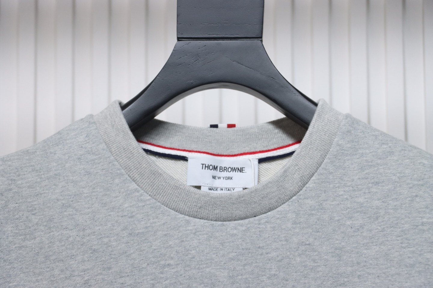 Thom Browne Classic Back Digital Print Hoodie Grey