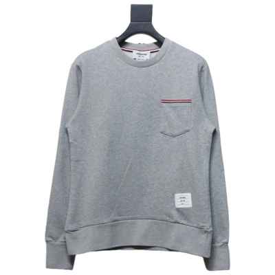 Thom Browne Classic Back Digital Print Hoodie Grey 01