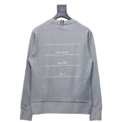 Thom Browne Classic Back Digital Print Hoodie Grey 02