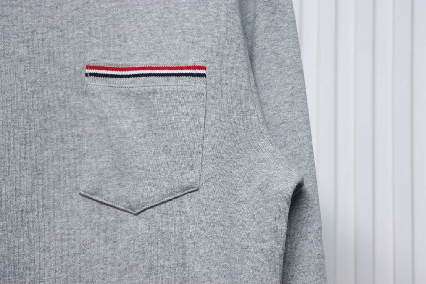 Thom Browne Classic Back Digital Print Hoodie Grey