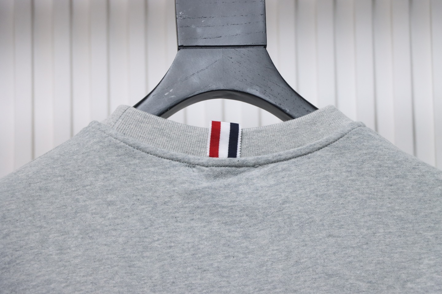 Thom Browne Classic Back Digital Print Hoodie Grey