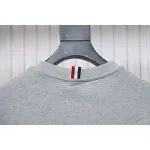 Thom Browne Classic Back Digital Print Hoodie Grey
