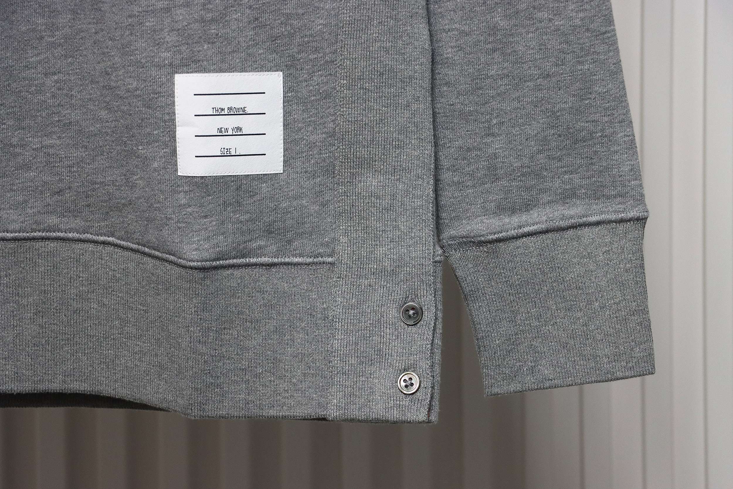 Thom Browne Classic Crew Neck Hoodie Grey