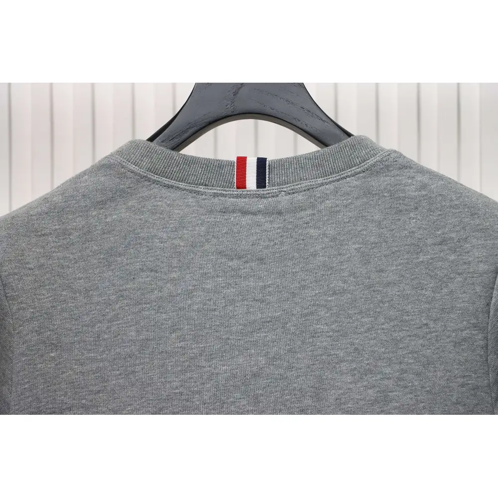 Thom Browne Classic Crew Neck Hoodie Grey