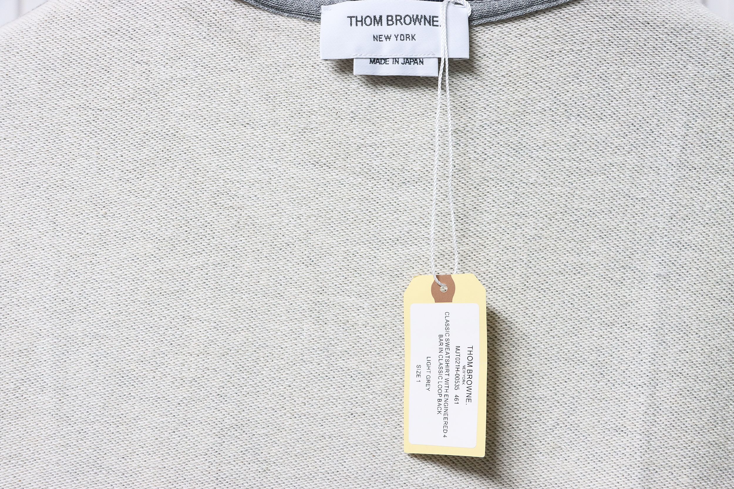 Thom Browne Classic Crew Neck Hoodie Grey