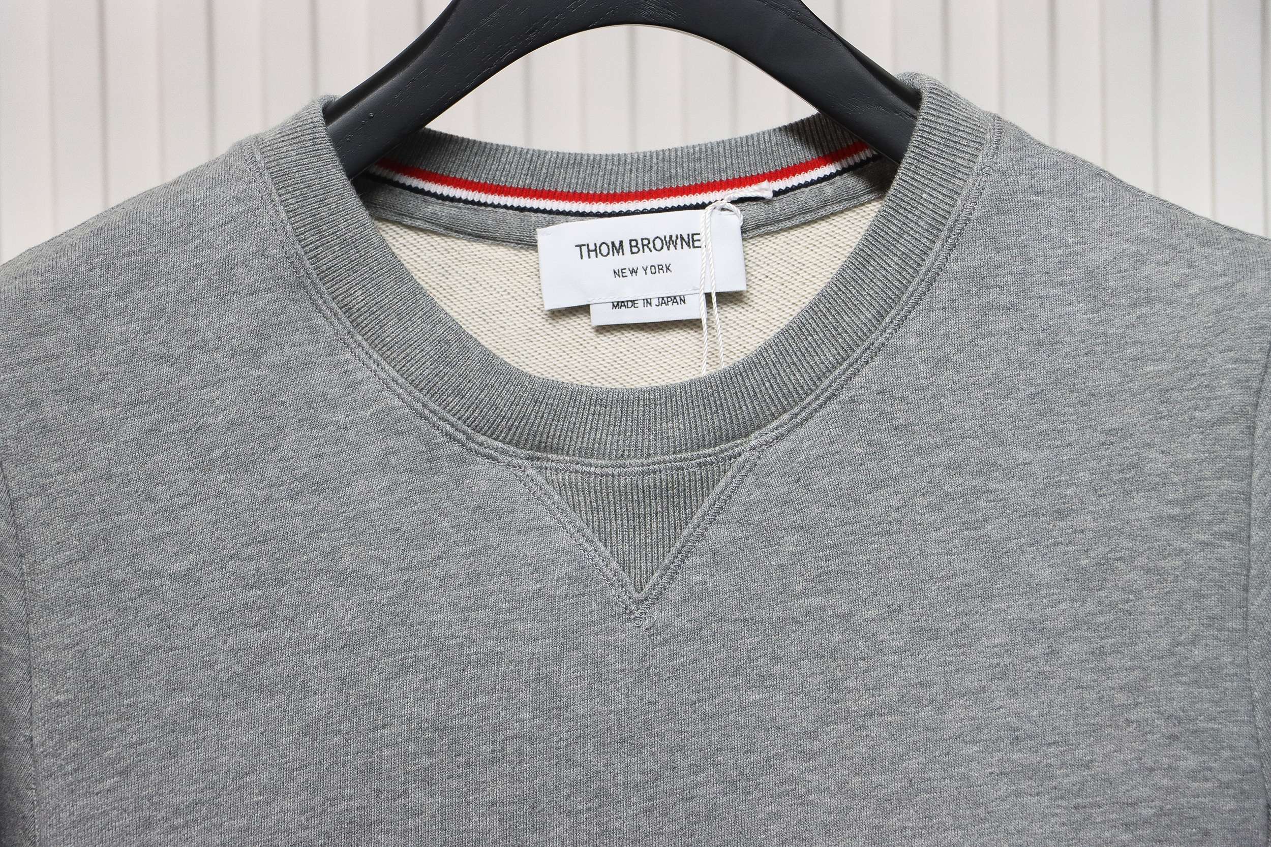 Thom Browne Classic Crew Neck Hoodie Grey