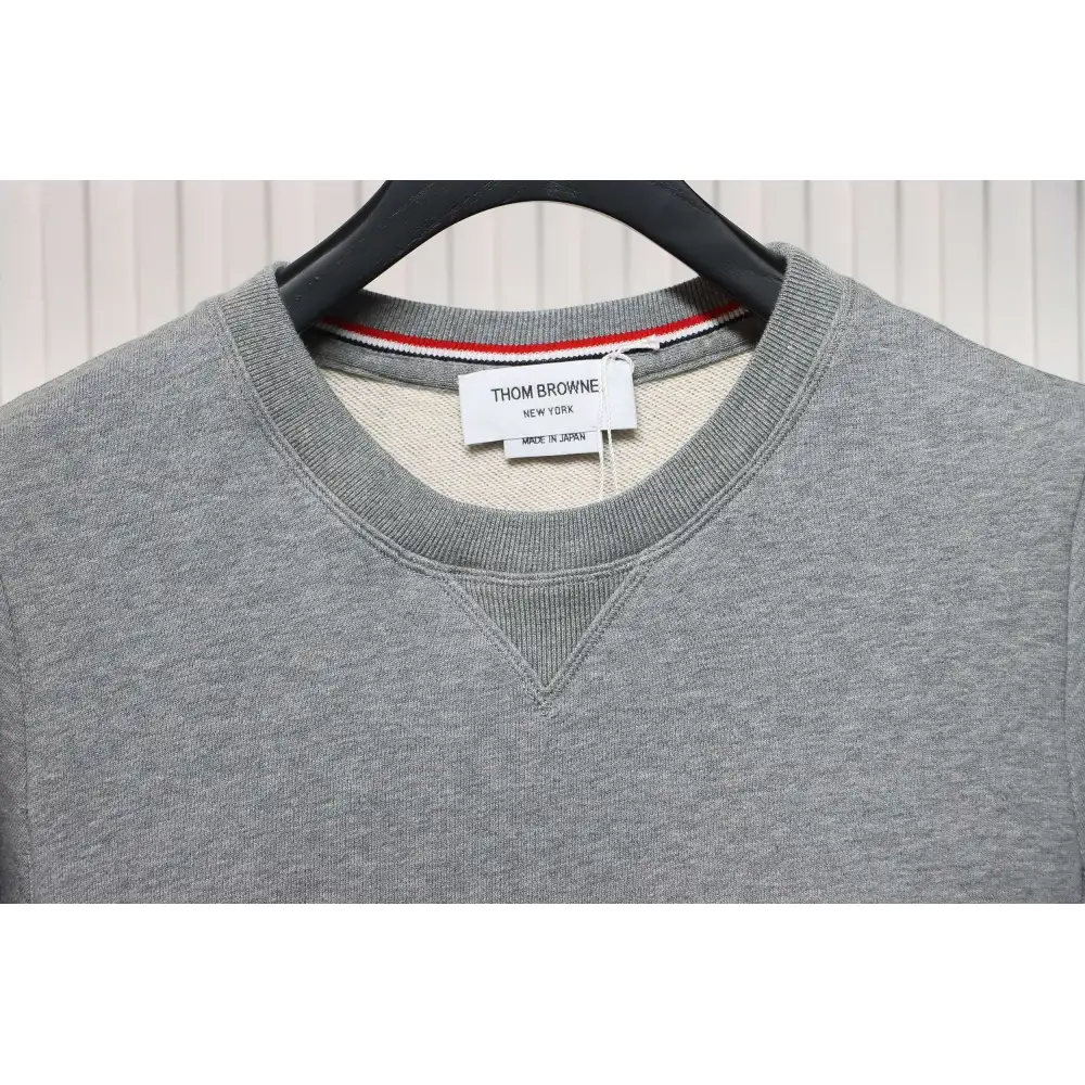 Thom Browne Classic Crew Neck Hoodie Grey