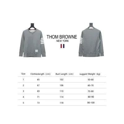 Thom Browne Classic Crew Neck Hoodie Grey 02