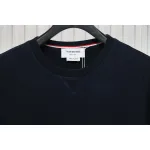 Thom Browne Classic Crew Neck Hoodie Navy