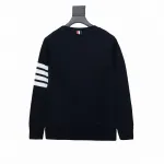 Thom Browne Classic Crew Neck Hoodie Navy