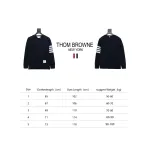 Thom Browne Classic Crew Neck Hoodie Navy