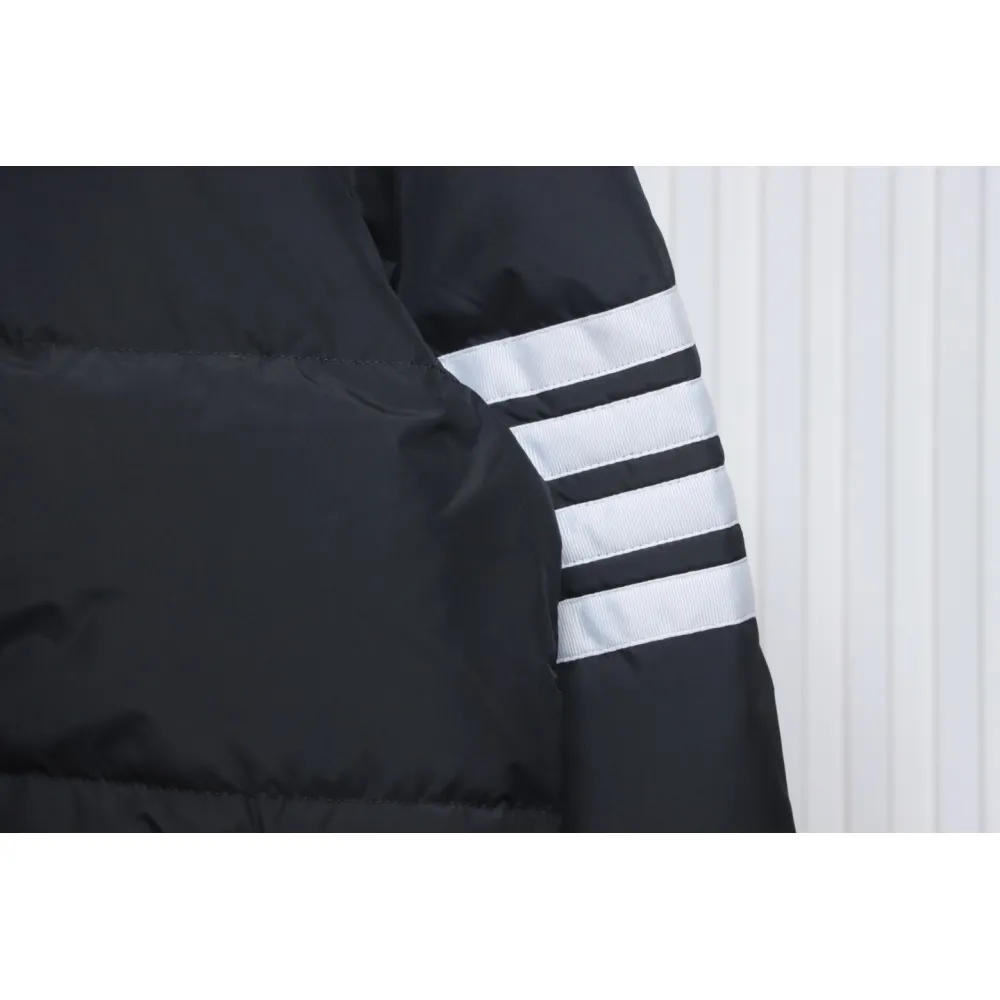 Thom Browne Classic Four-Bar Webbing Down Jacket Black