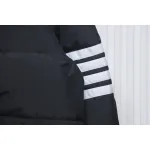 Thom Browne Classic Four-Bar Webbing Down Jacket Black