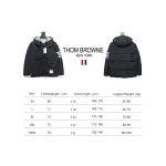 Thom Browne Classic Four-Bar Webbing Down Jacket Black