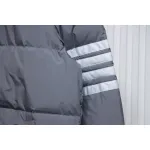 Thom Browne Classic Four-Bar Webbing Down Jacket Grey
