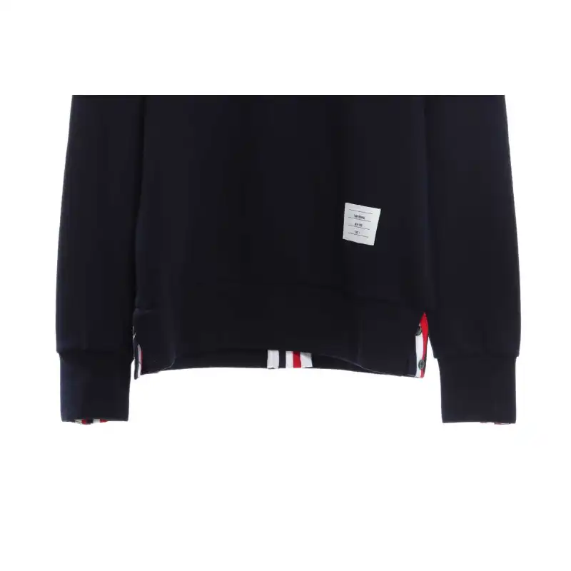 Thom Browne Classic Hoodie With Center Back Webbing