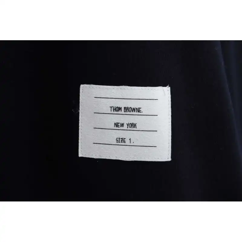 Thom Browne Classic Hoodie With Center Back Webbing