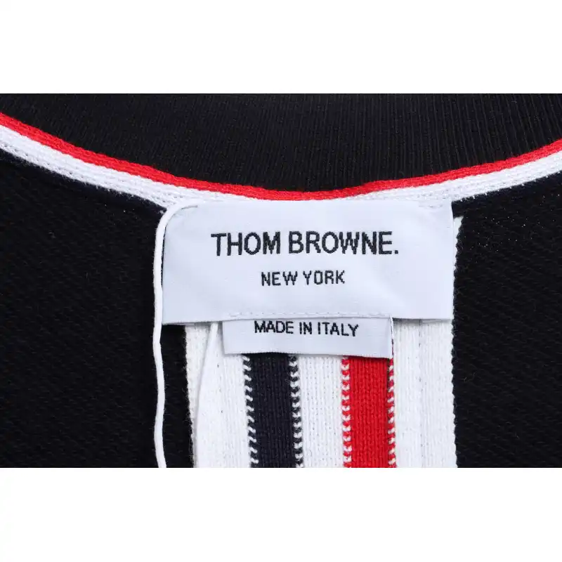 Thom Browne Classic Hoodie With Center Back Webbing
