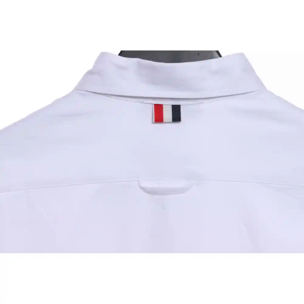 Thom Browne Classic Placket Web Long Sleeve Shirt