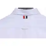 Thom Browne Classic Placket Web Long Sleeve Shirt