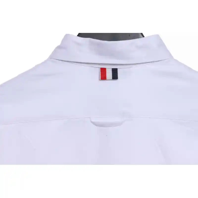 Thom Browne Classic Placket Web Long Sleeve Shirt