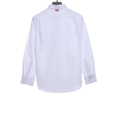 Thom Browne Classic Placket Web Long Sleeve Shirt 02