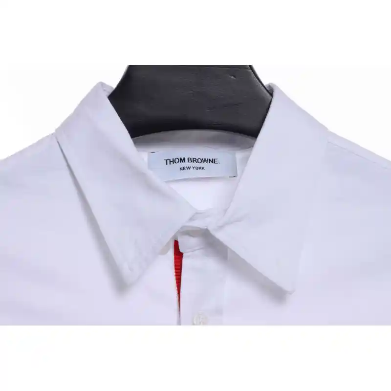 Thom Browne Classic Placket Web Long Sleeve Shirt