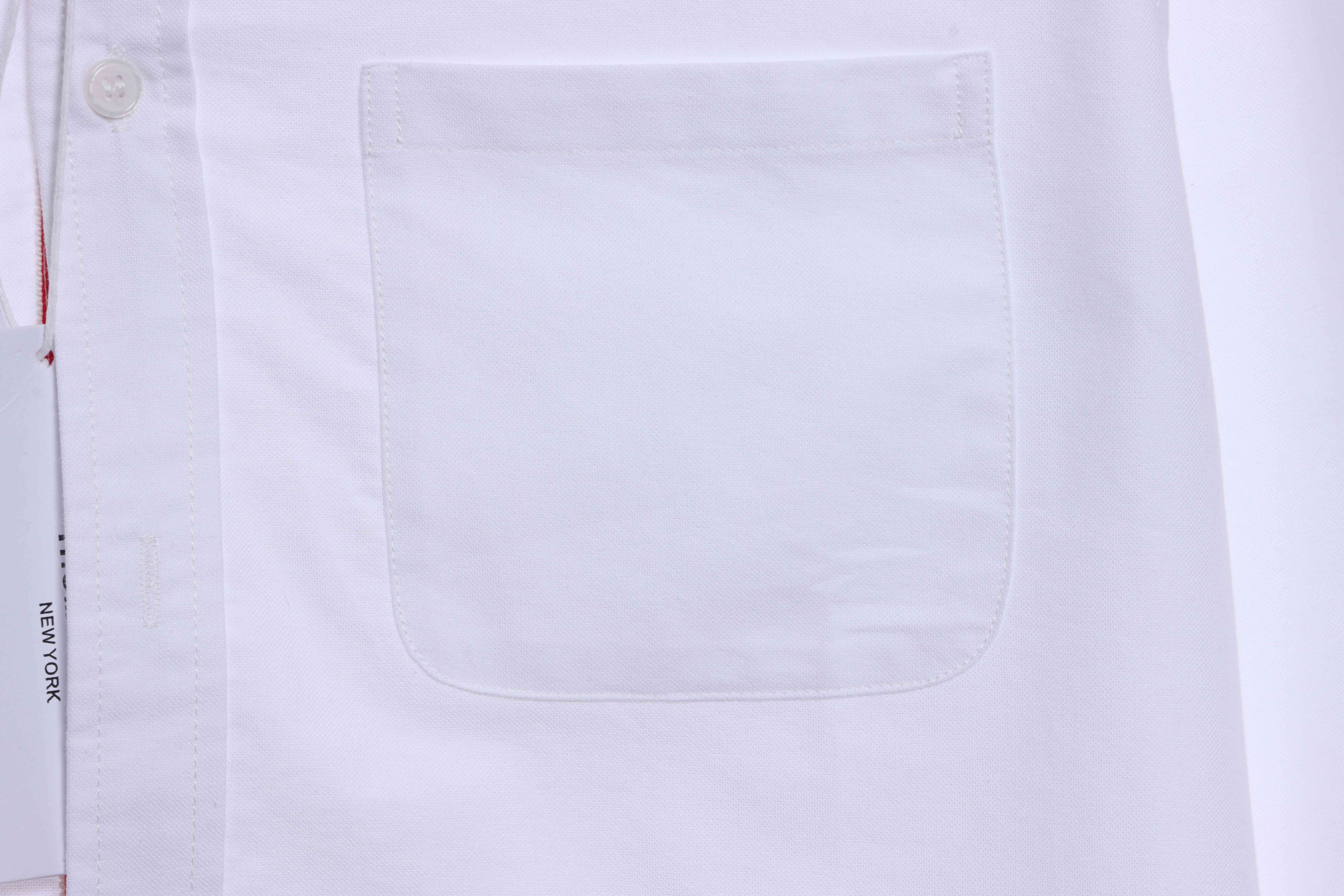 Thom Browne Classic Placket Web Long Sleeve Shirt