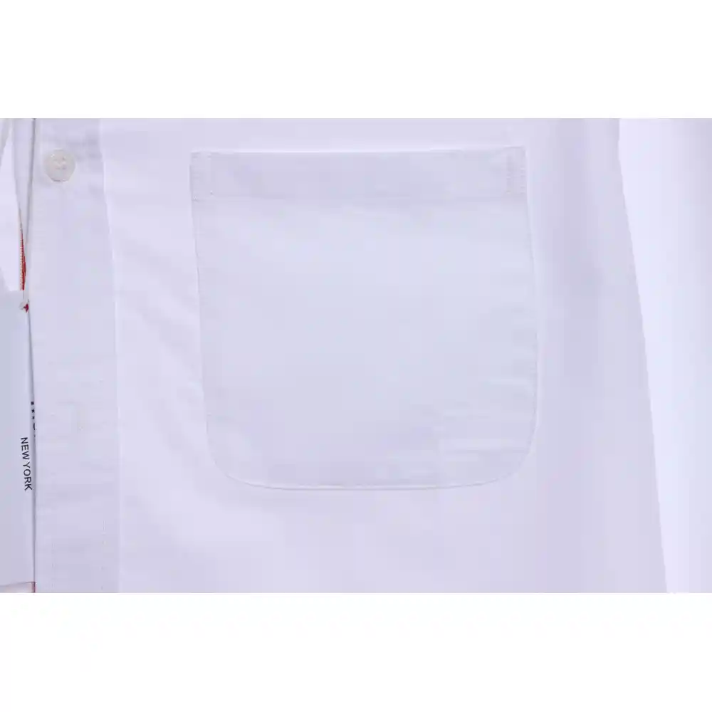 Thom Browne Classic Placket Web Long Sleeve Shirt