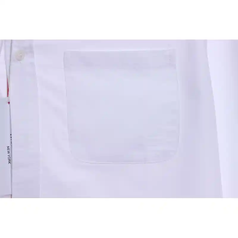 Thom Browne Classic Placket Web Long Sleeve Shirt