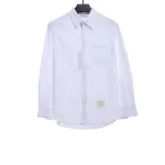 Thom Browne Classic Placket Web Long Sleeve Shirt