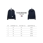 Thom Browne Classic Zip Hoodie Blue
