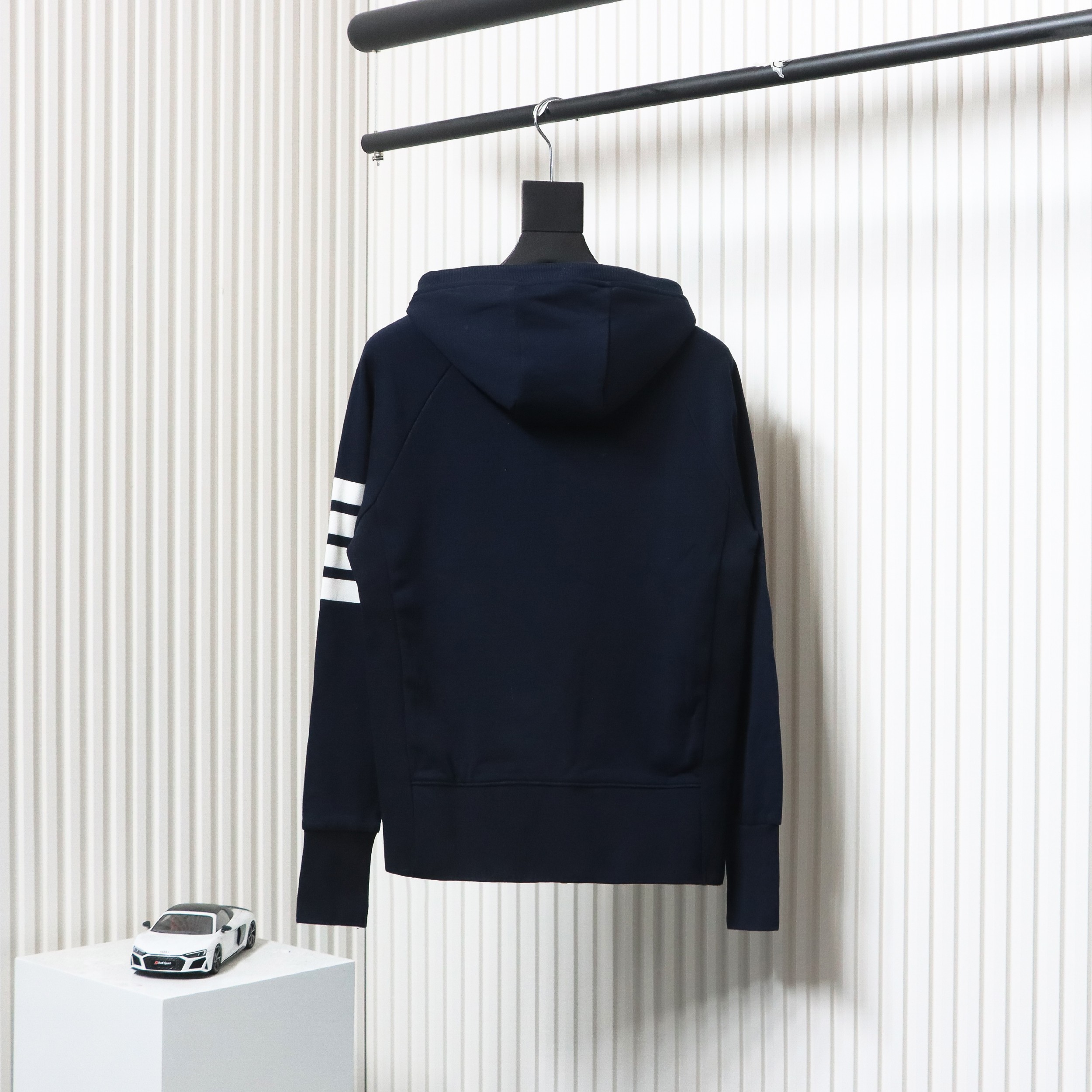Thom Browne Classic Zip Hoodie Blue