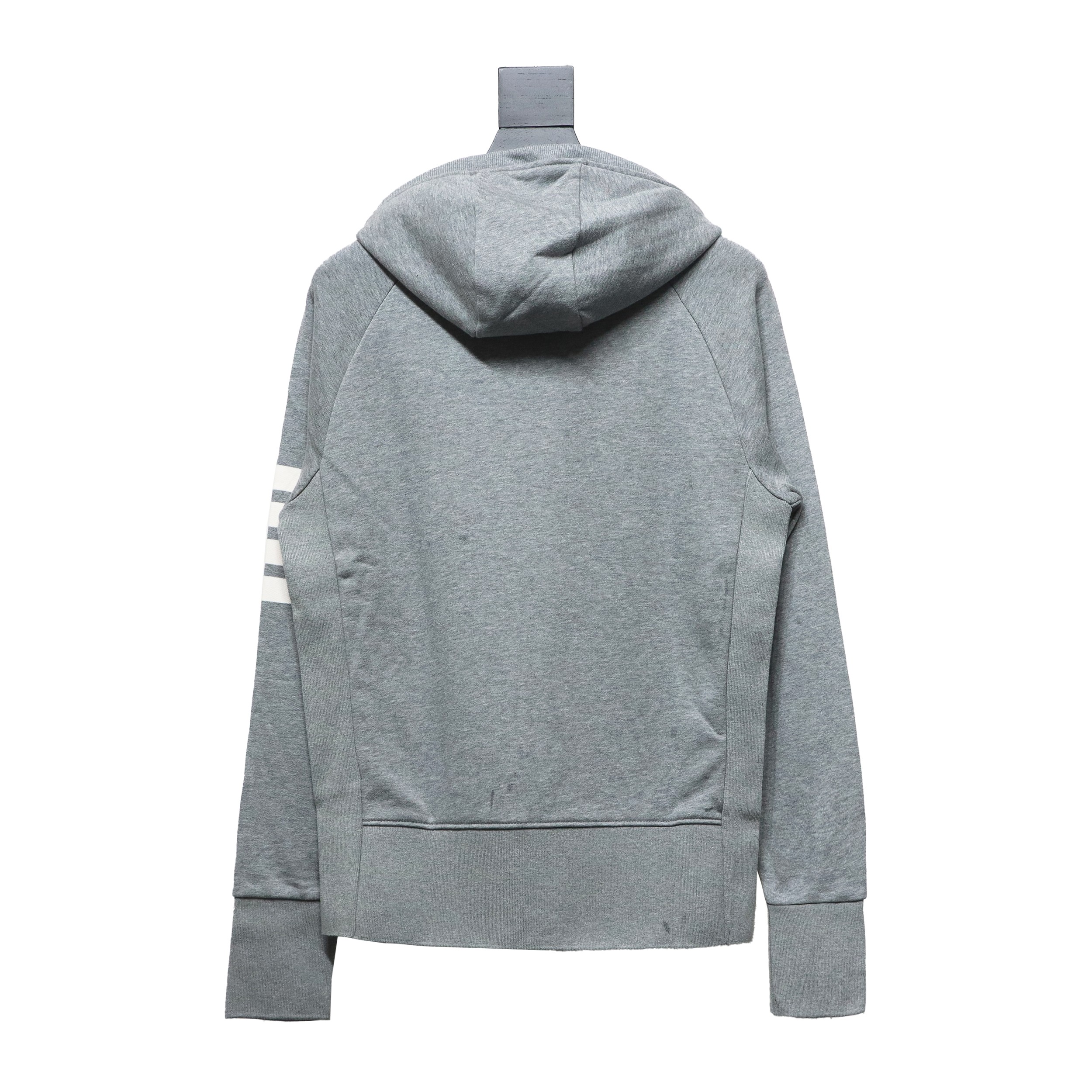 Thom Browne Classic Zip Hoodie Grey