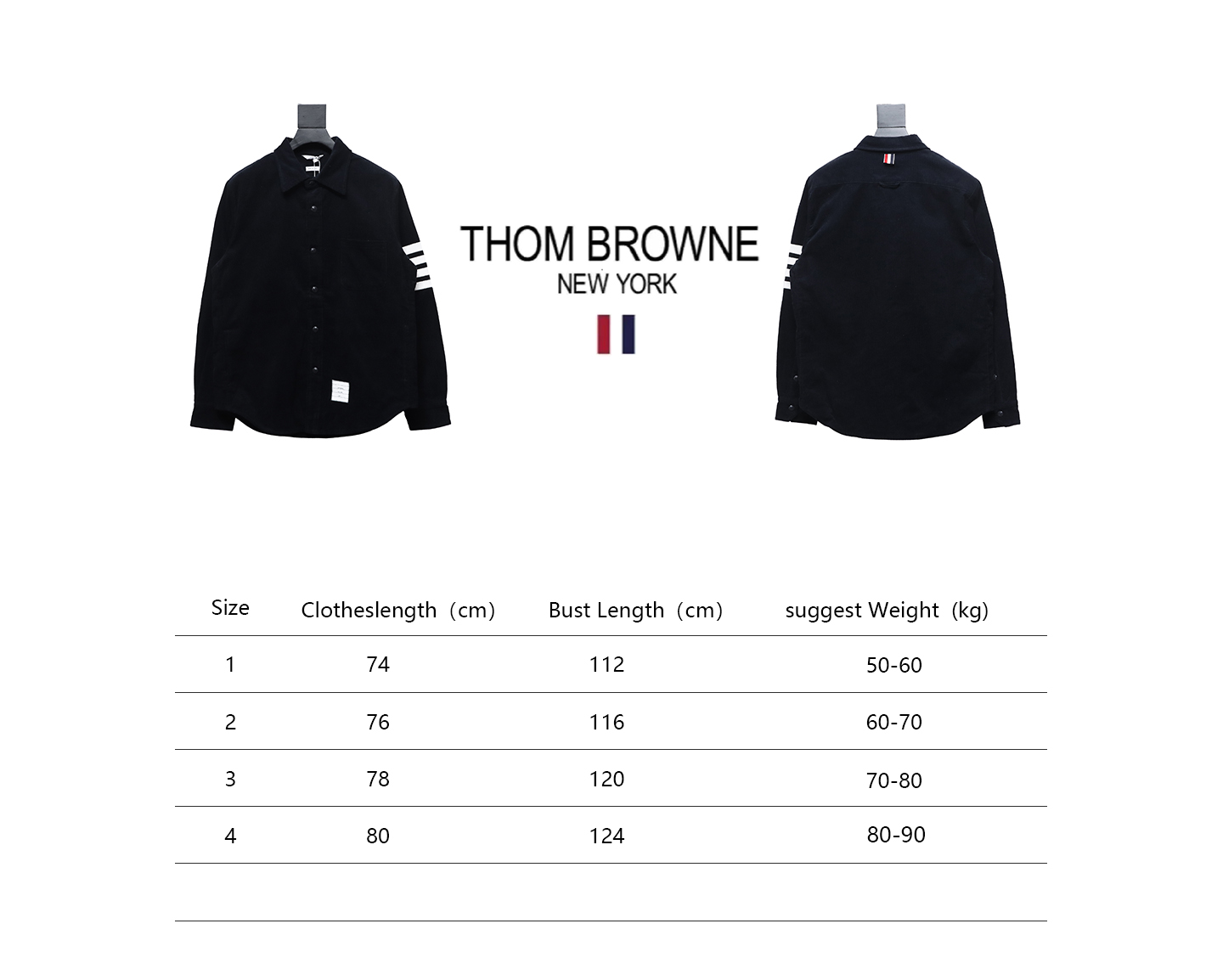 Thom Browne Corduroy Shirt Black