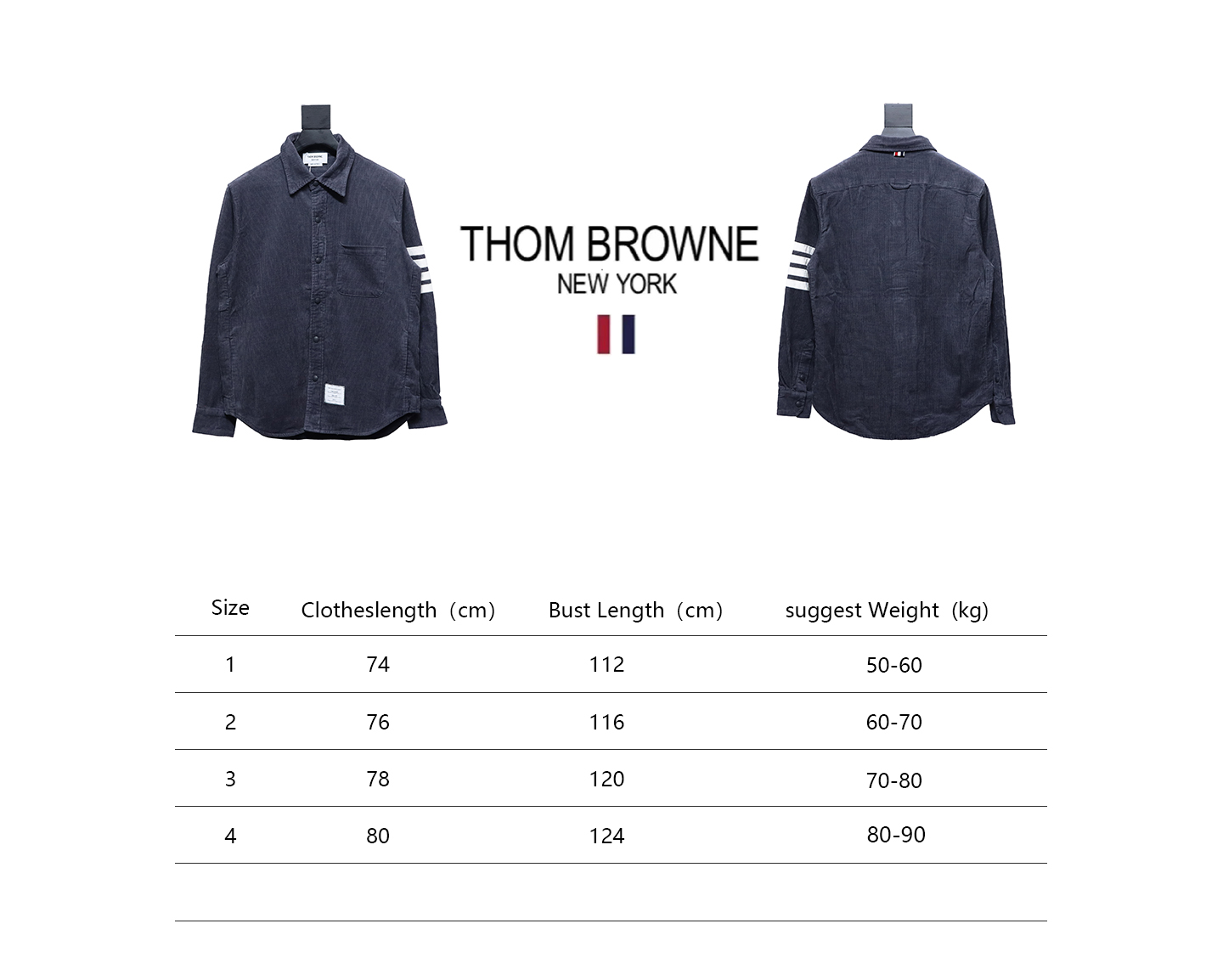Thom Browne Corduroy Shirt Grey