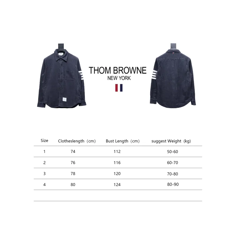 Thom Browne Corduroy Shirt Grey