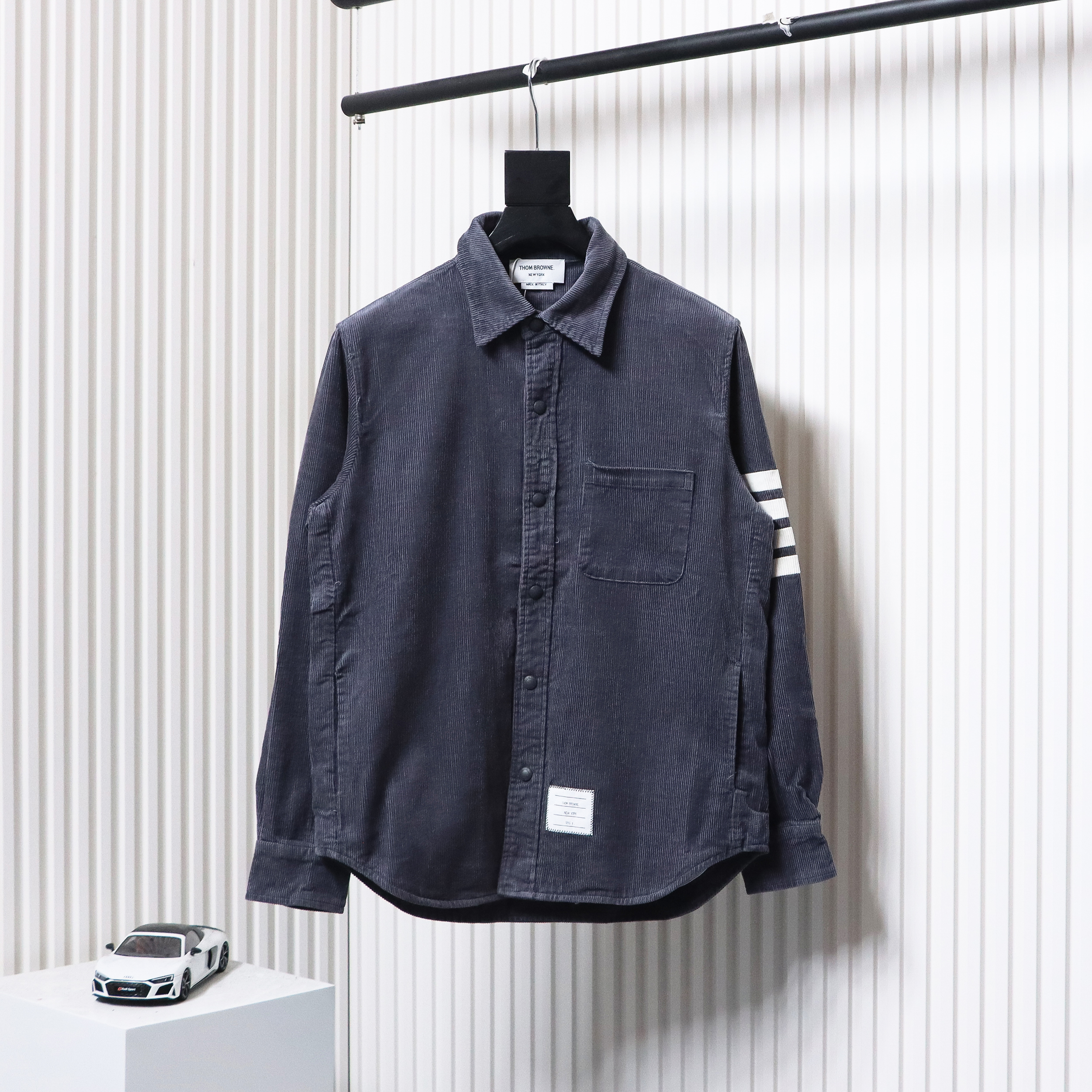 Thom Browne Corduroy Shirt Grey