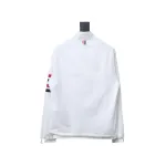 Thom Browne High Version Double Layer Four Bar Woven Stand Collar Jacket White