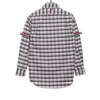 Thom Browne Plaid Long Sleeve Shirt 02