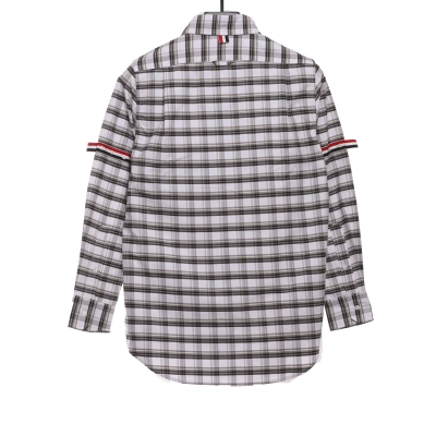 Thom Browne Plaid Long Sleeve Shirt 02