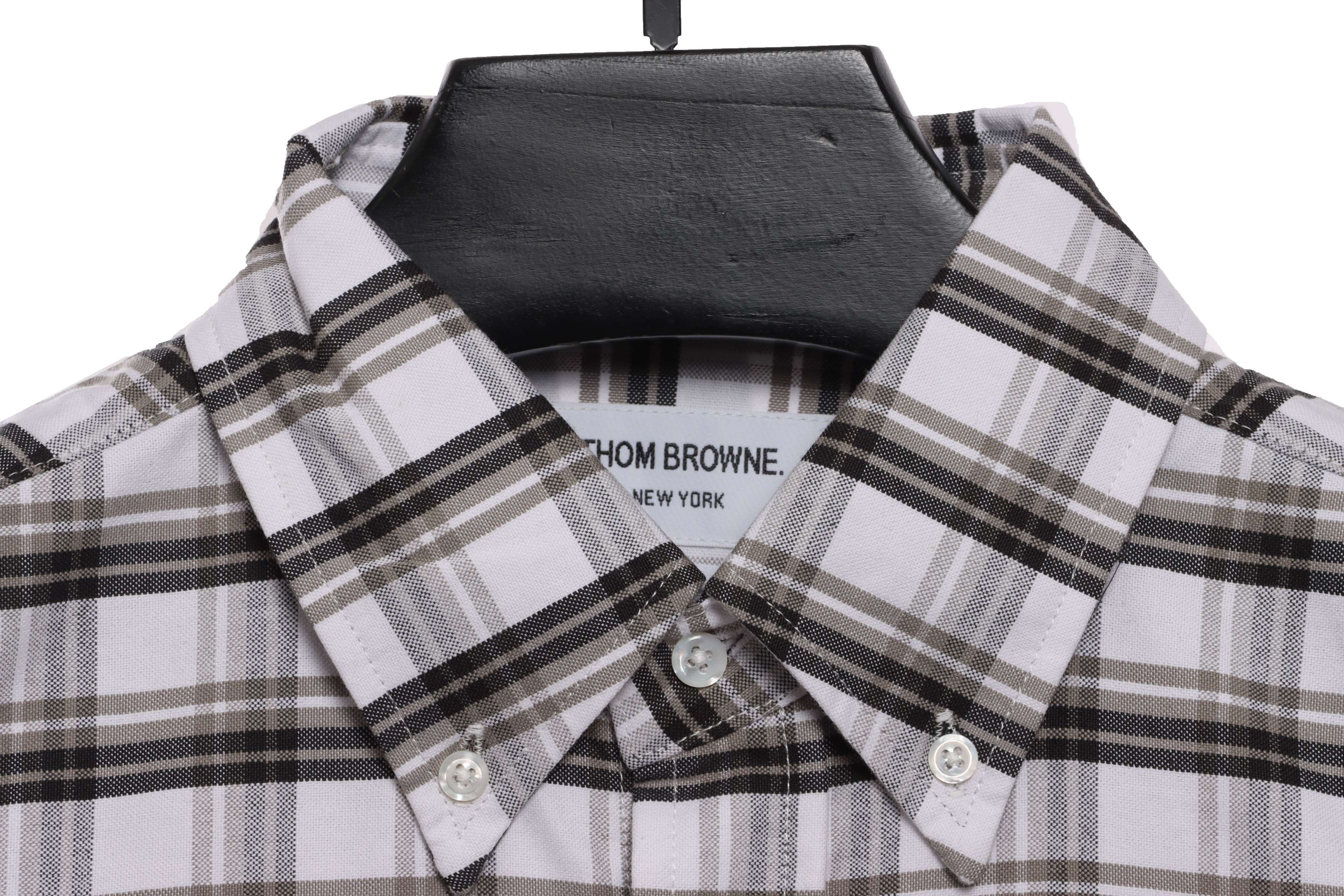 Thom Browne Plaid Long Sleeve Shirt
