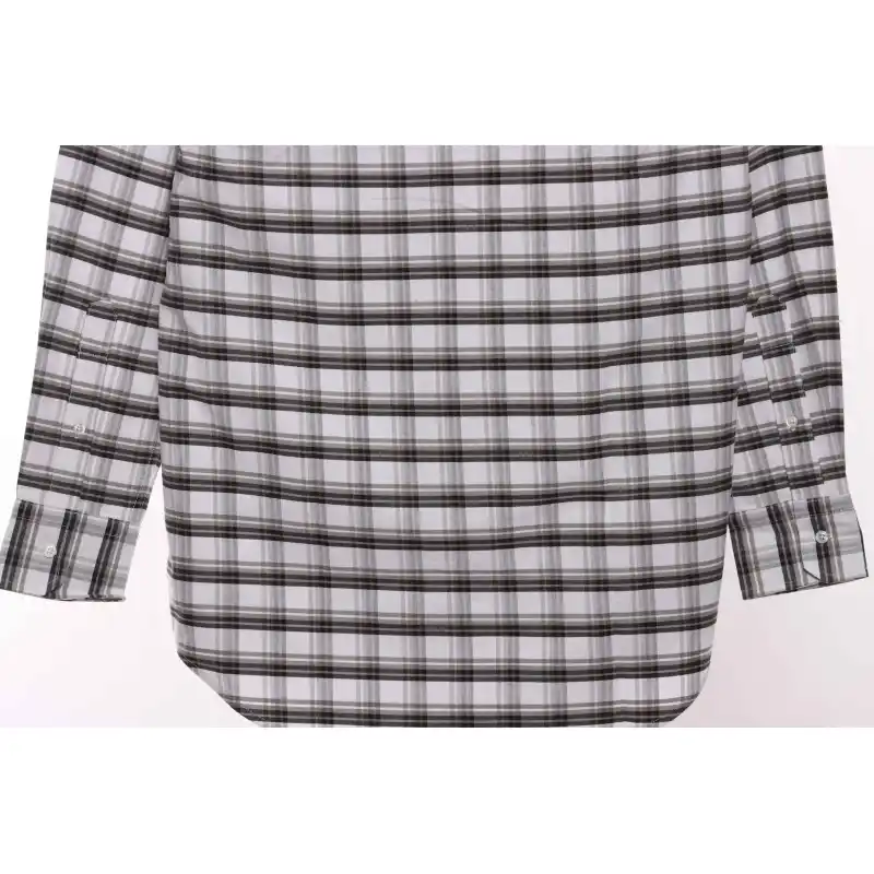 Thom Browne Plaid Long Sleeve Shirt