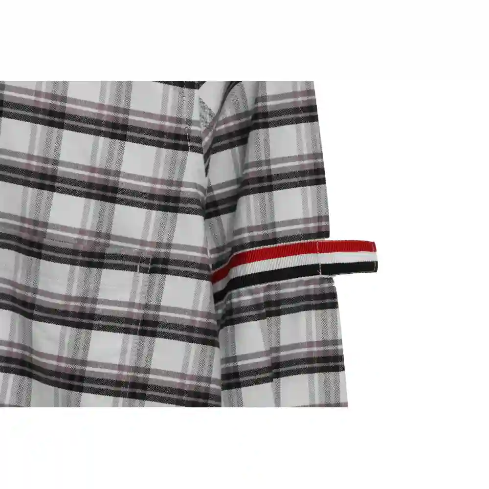 Thom Browne Plaid Long Sleeve Shirt