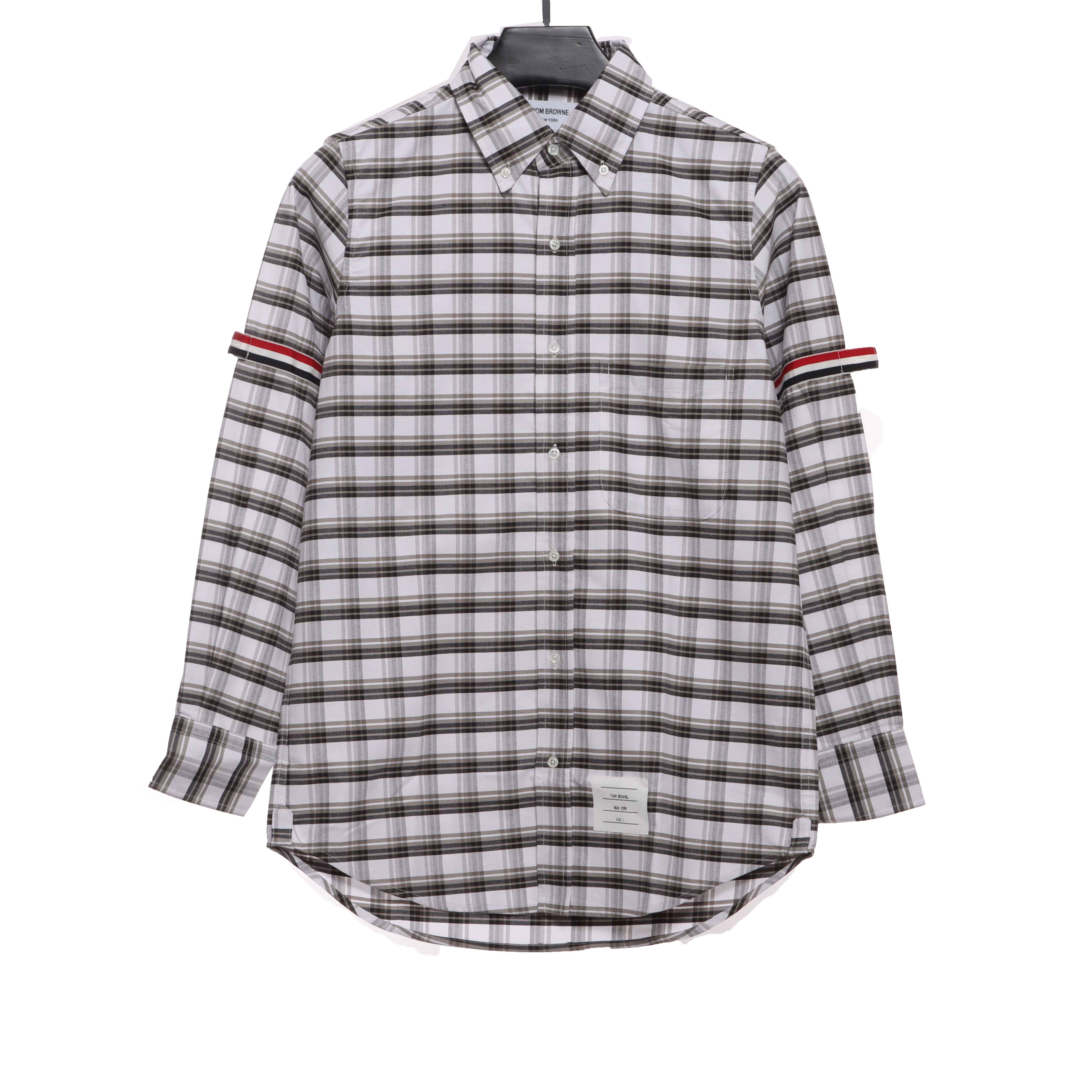 Thom Browne Plaid Long Sleeve Shirt