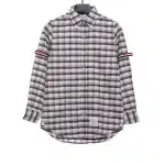 Thom Browne Plaid Long Sleeve Shirt