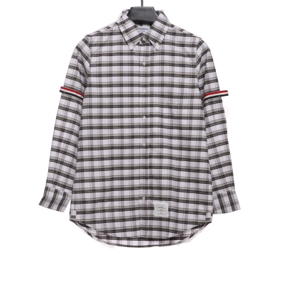Thom Browne Plaid Long Sleeve Shirt 01